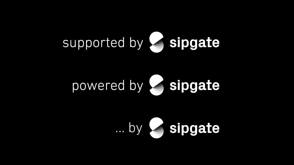 sipgate als Absender steht am Ende des Logos